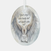 Personalisierte Gedenkstätte Ornament Aus Glas (Vorderseite links)