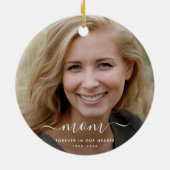 Personalisierte Gedenktafel für kundenspezifisches Keramik Ornament (Hinten)