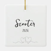 Personalisierte Gedenktafel Keramikornament (Rückseite)