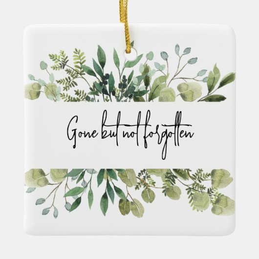 Personalisierte Gedenktafel Keramikornament (Vorderseite)