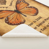 Personalisierte Gedenktafel, Monarchschmetterling Sherpadecke (3/4)