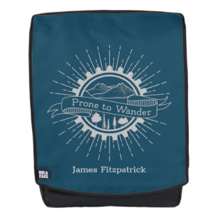 Personalisierte Gefahr für Wander-Reisende Rucksack