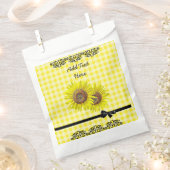 Personalisierte Gefälligkeitsags Sonnenblumen Part Geschenktütchen (Ausgeschnitten)