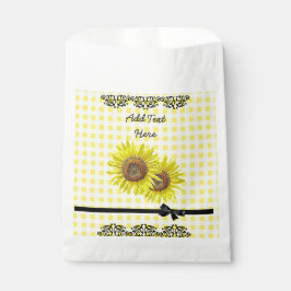 Personalisierte Gefälligkeitsags Sonnenblumen Part Geschenktütchen