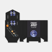 Personalisierte Gefälligkeitsbox des Weltraumsolar Geschenkschachtel (Ungefaltet)