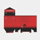 Personalisierte Gefälligkeitsbox in Schwarz und Ro Geschenkschachtel (Ungefaltet)