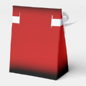 Personalisierte Gefälligkeitsbox in Schwarz und Ro Geschenkschachtel (Rückseite)