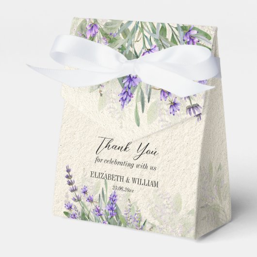 Personalisierte Gefälligkeitsboxen für rustikale L Geschenkschachtel (Vorderseite)