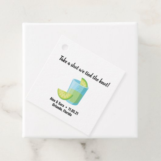 Personalisierte Gefälligkeitsmarken Geschenkanhänger (Beispiel)