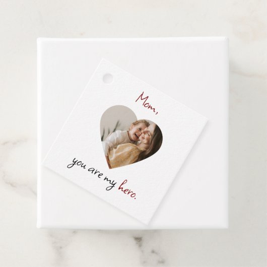 Personalisierte Gefälligkeitstags für Hero-Mama Geschenkanhänger (Beispiel)