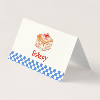 Personalisierte gefaltete Bäckerei-Visitenkarte  Visitenkarten