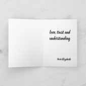 Personalisierte gefaltete Karte (Innenseite)