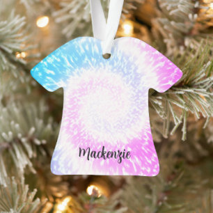 Personalisierte Gefärbte Krawatte Hippy Swirl T-Sh Ornament