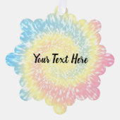 Personalisierte Gefärbte Krawatte Hippy Swirt Weih Ornament Karte (Vorderseite)