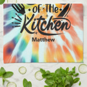 Personalisierte Gefärbte Krawatte Küchentuch für V (Gefaltet)