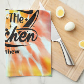 Personalisierte Gefärbte Krawatte Küchentuch für V (Viertel Falte)