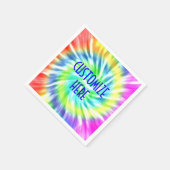 Personalisierte Gefärbte Krawatte Papier Napkin Serviette (Ecke)