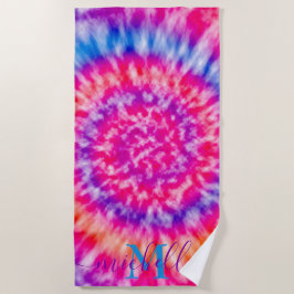 Personalisierte Gefärbte Krawatte Strandtuch