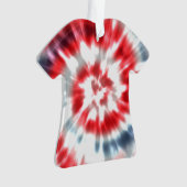 Personalisierte Gefärbte Krawatte Weihnachtsfeiert Ornament (Vorderseite)