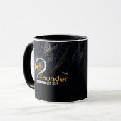 Personalisierte "Gefüttert2Founder" Galaxy-Tasse Tasse (Vorderseite Links)