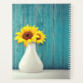 Personalisierte gegossene Sonnenblume Planer (Rückseite)