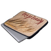 Personalisierte Gehäuse-Wheat auf Burlap Sack Coup Laptopschutzhülle (Vorne Knopf)