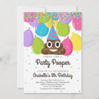 Personalisierte Gekackt Emoji ThemenGeburtstagspar