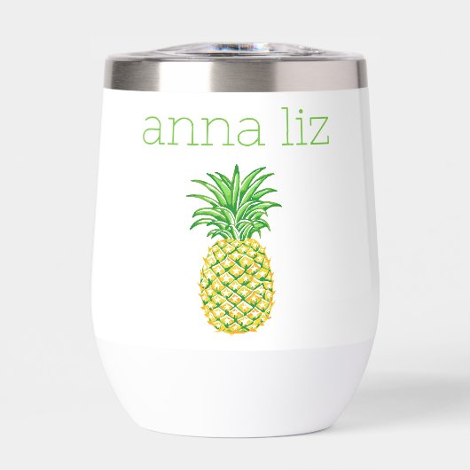 Personalisierte gelbe Ananas (Vorderseite)