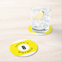 Personalisierte gelbe Billard Pool Billardkugel zu
