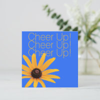 Personalisierte gelbe Blume Blaue Keule nach oben