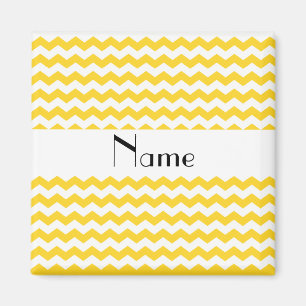 Personalisierte gelbe Namenssparren Magnet