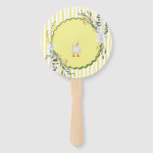 personalisierte gelbe Streifen Entbeinungstafel Fächer (Rückseite)