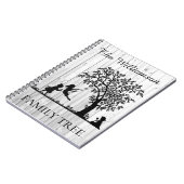 Personalisierte Genealogie Vintager Stammbaum Notizblock (Linke Seite)