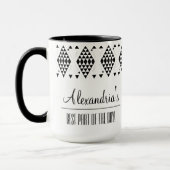 Personalisierte geometrische Dreiecke Tasse (Links)