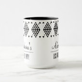 Personalisierte geometrische Dreiecke Tasse (Zentrum)