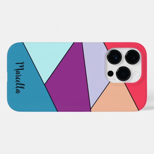 Personalisierte geometrische Dynamik Case-Mate iPhone Hülle (Rückseite (Horizontal))