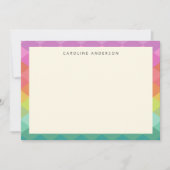 Personalisierte geometrische Formen Mitteilungskarte (Vorderseite)