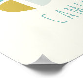 Personalisierte geometrische Formen moderner Erdtö Poster (Ecke)