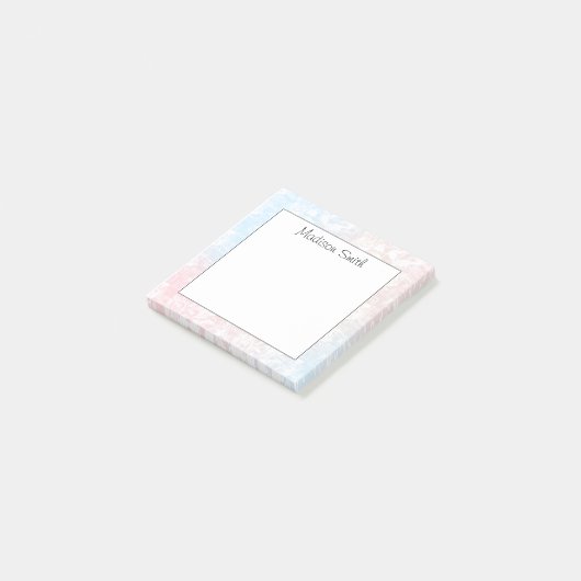 Personalisierte geometrische  post-it klebezettel (angewinkelt)