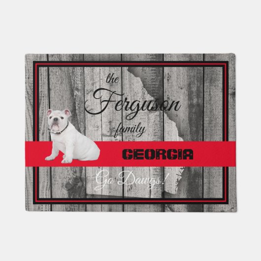 Personalisierte Georgia Door Mat Fußmatte (Vorderseite)