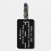 Personalisierte Gepäckanhänger für Kinder und Auto (Rückseite vertikal)