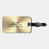 Personalisierte Gepäckmarke aus Metall Gepäckanhänger (Rückseite horizontal)