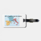 Personalisierte Gepäckmarke - Ausfahrt nach Spanie Gepäckanhänger (Rückseite horizontal)