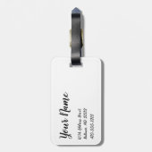 Personalisierte Gepäckmarke für die Maryland-Flagg Gepäckanhänger (Rückseite vertikal)