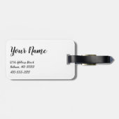 Personalisierte Gepäckmarke für die Maryland-Flagg Gepäckanhänger (Rückseite horizontal)