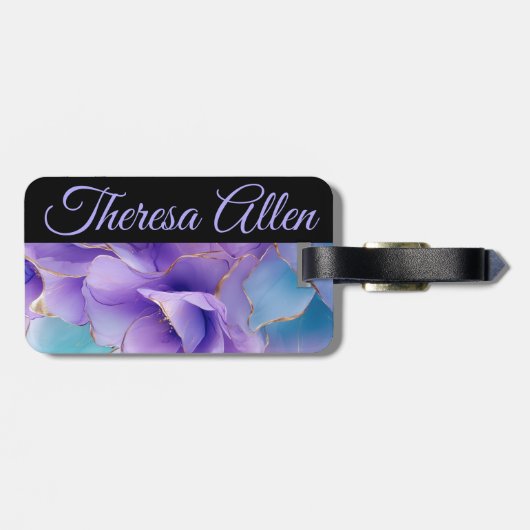 Personalisierte Gepäckmarke Gepäckanhänger (Rückseite horizontal)