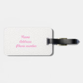 Personalisierte Gepäckmarke Gepäckanhänger (Rückseite horizontal)