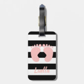 Personalisierte Gepäckmarke Gepäckanhänger (Rückseite vertikal)