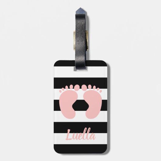 Personalisierte Gepäckmarke Gepäckanhänger (Rückseite vertikal)