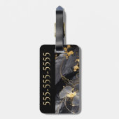 Personalisierte Gepäckmarke Gepäckanhänger (Rückseite vertikal)